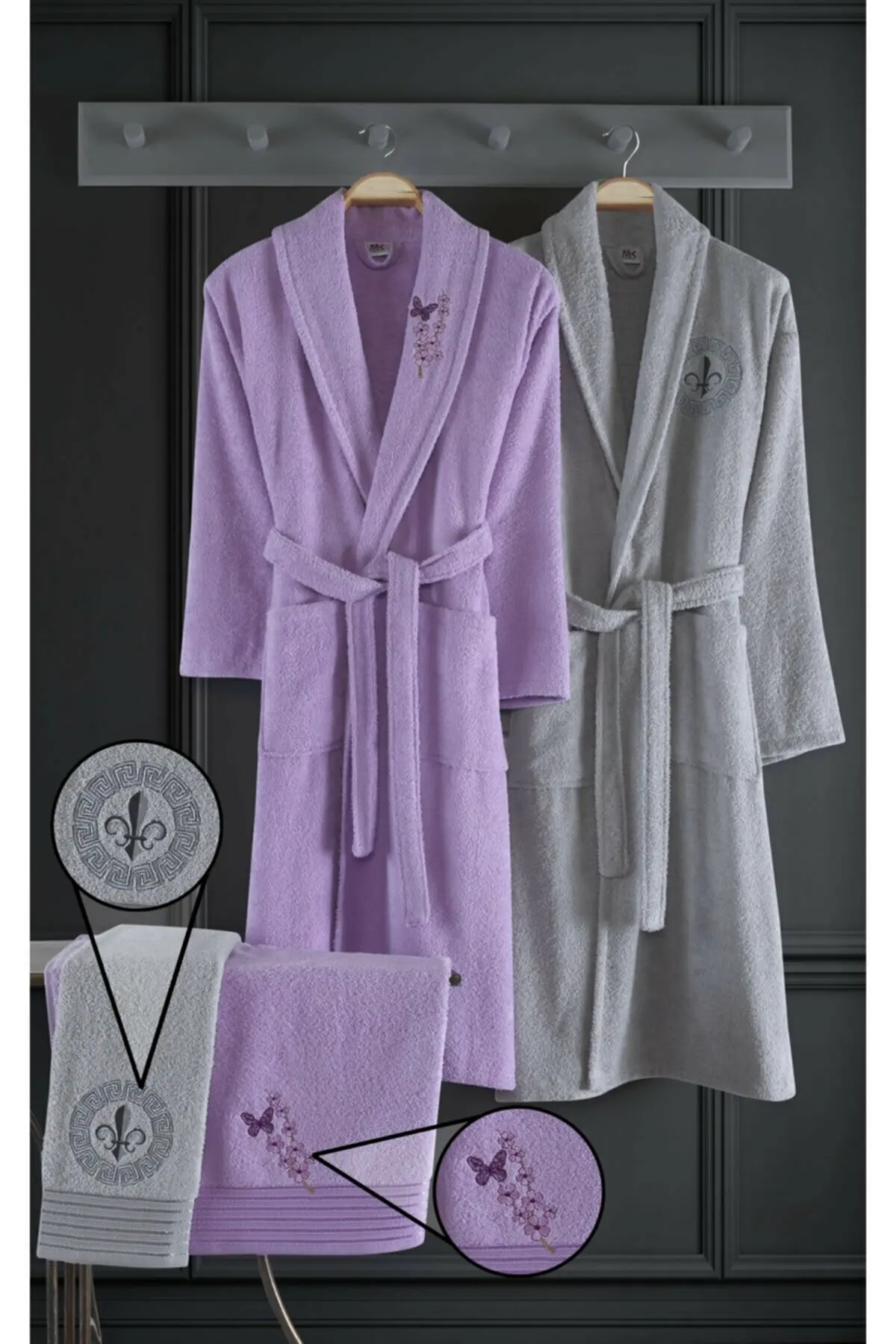 robe set bathrobe set all sizes 4pc men women bathroom bath towel 100 cotton thick warm autumn winter nightgown casual turkey free global shipping