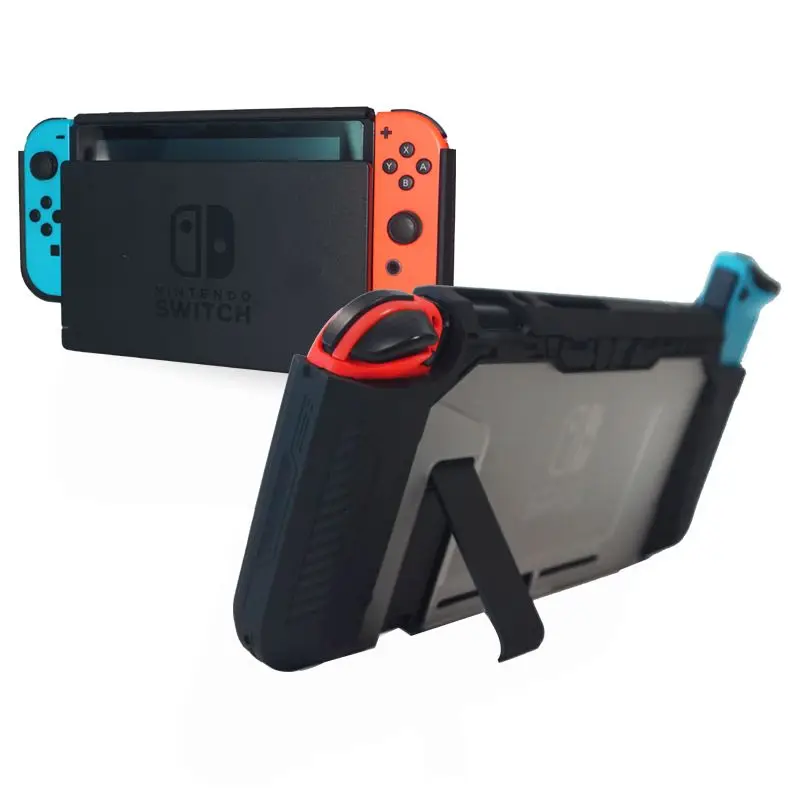 

TPU PC Case for Nintendo Switch Accessories ShockProof Screen Protector Cover Shell Thumb Stick Cap Carcasa Console Game Funda