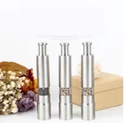 Мельница для перца из нержавеющей стали, измельчитель для специй и соуса с нажимом на большой палец, эффективно подходит для раз