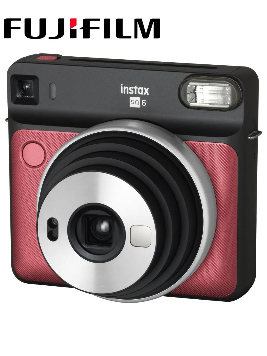 Камера моментальной печати Fujifilm Instax / Фотоаппарат INSTAX SQUARE SQ6 Ruby Red | Электроника