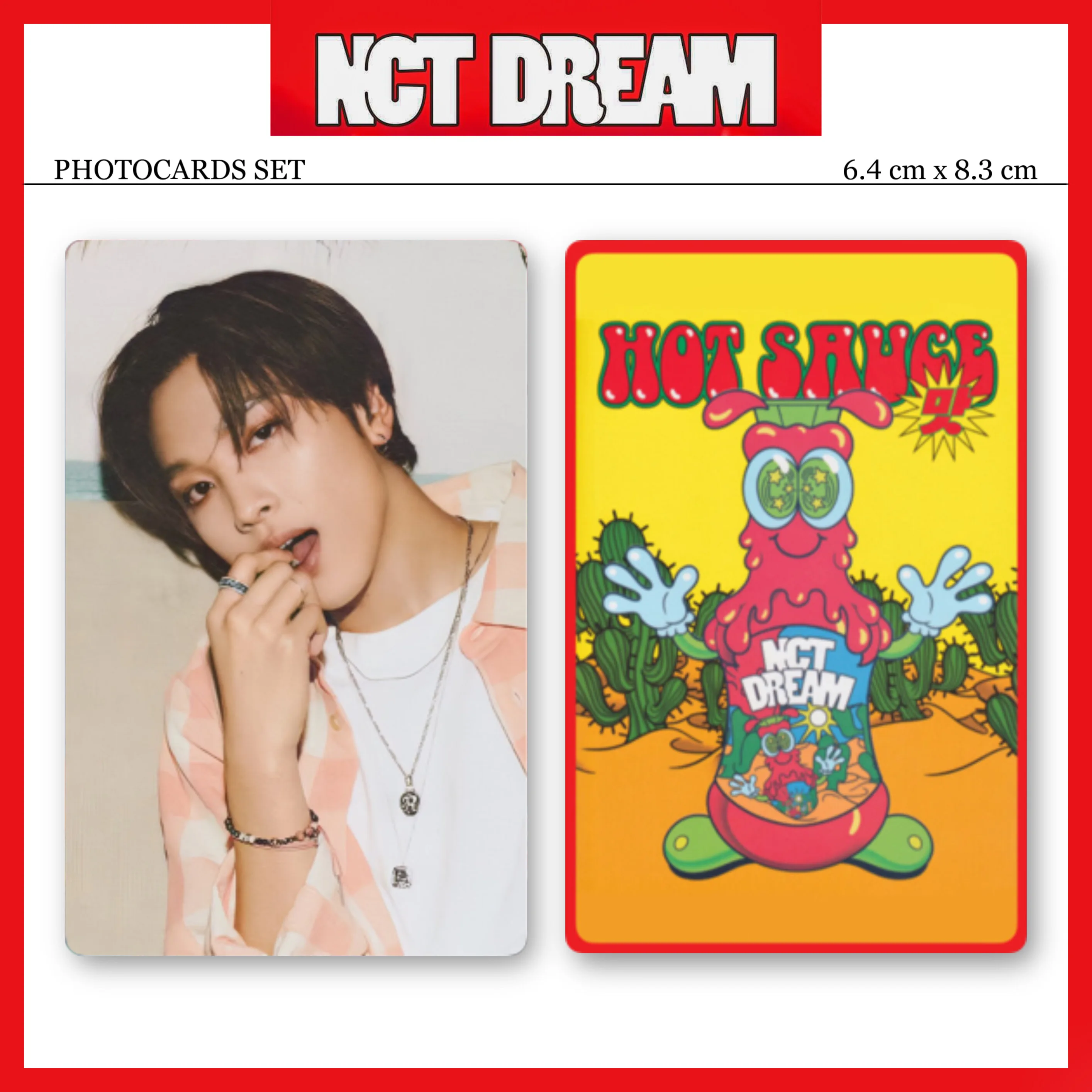 7 шт/комплект Карты закладка K-POP NCT DREAM HOT SAUCE для коллекции