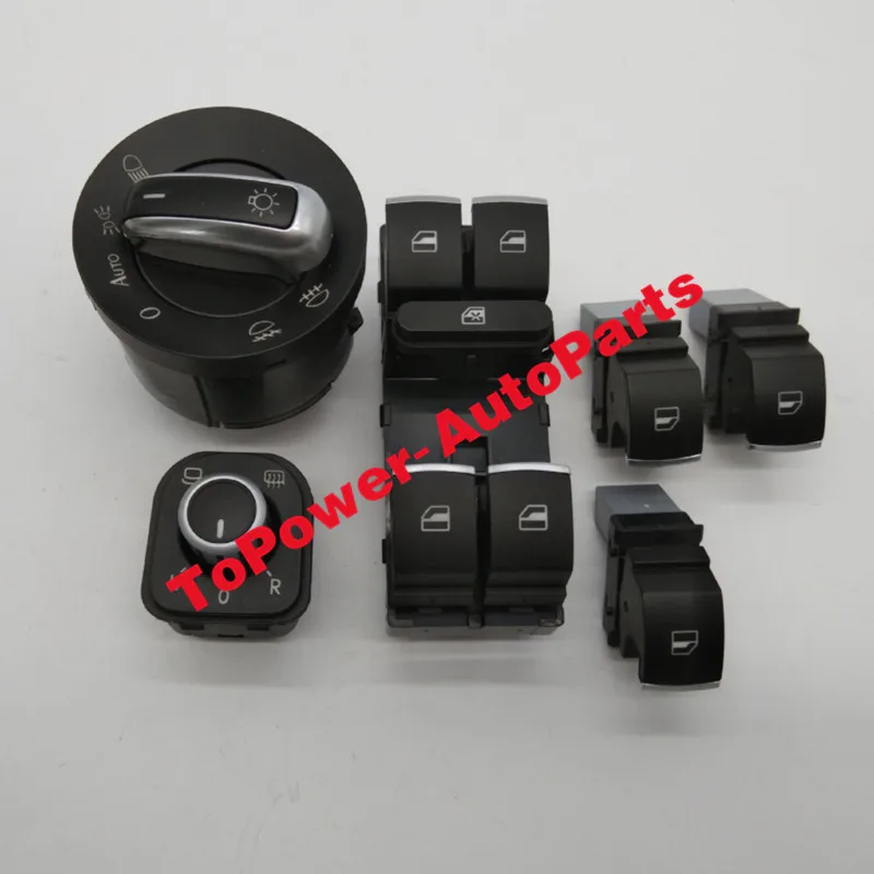 

Переключатель стекла для фар V ++ W Passat B6 CC Jettaa Golf MK5 MK6 Candy Tiguan 5ND959857 5ND959855 5ND959565A 5ND941431B