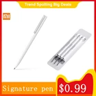 Оригинальная Классическая Ручка Xiaomi 100% mijia для подписи 9,5 мм ручка для подписи PREME smooth Swiss refill MiKuni японские чернила и ручка Mijia