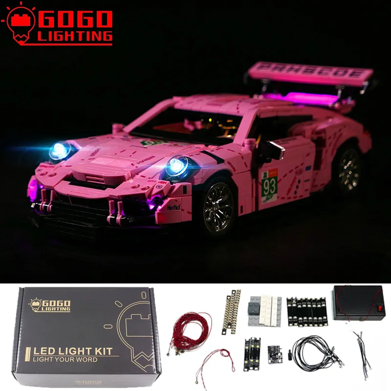 

GOGOLIGHTING Brand LED Light Up Kit For Lego SY0003 For Technical Supercar Racing Car Blocks Lamp Set Toys(Only Light No Model)