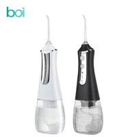 boi 350ml water tank electric oral irrigator portable usb charge dental wash flosser pulse 5 jet nozzle tip teeth cleaner ipx6