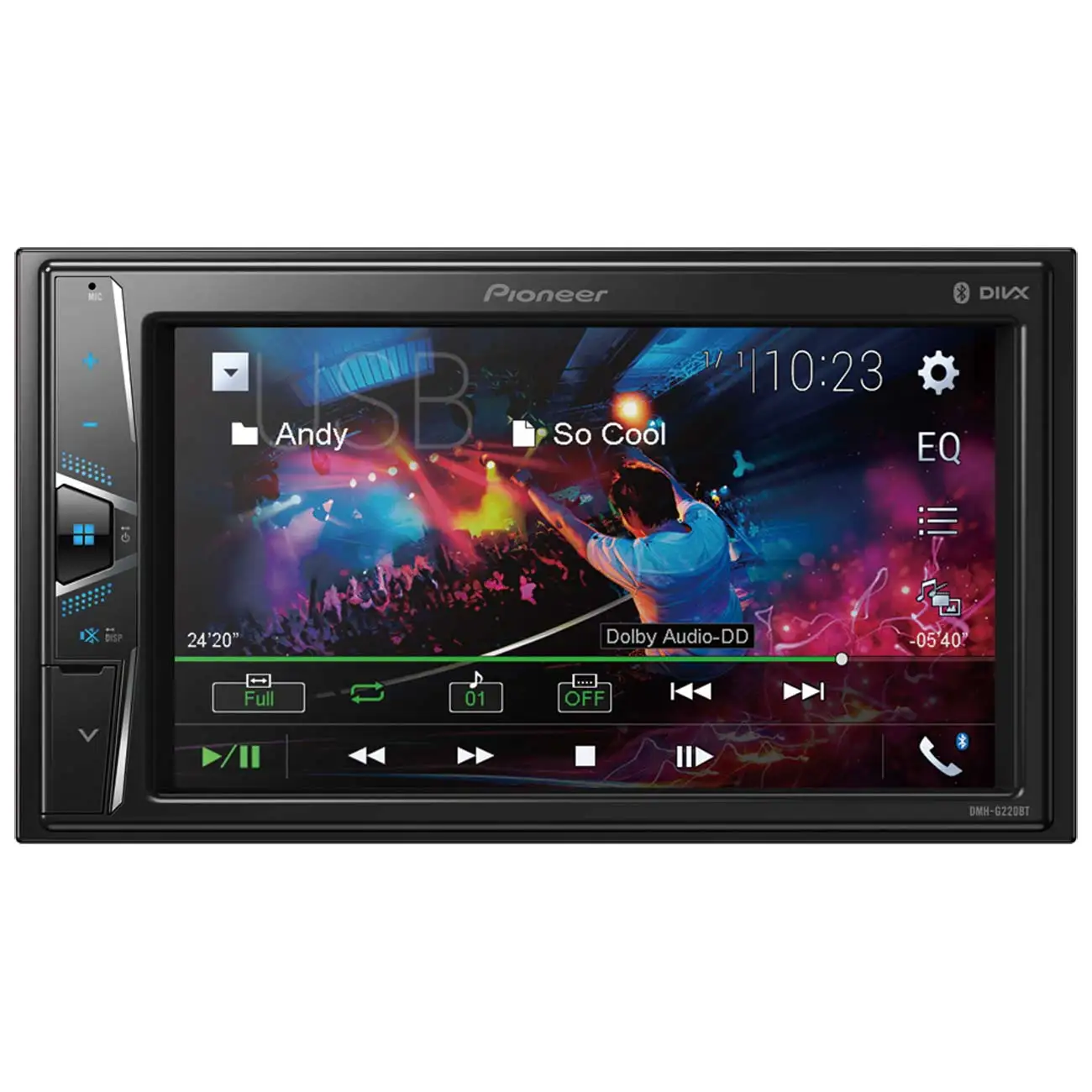 USB-Автомагнитола c встроенным монитором Pioneer DMH-G220BT | Car Radios