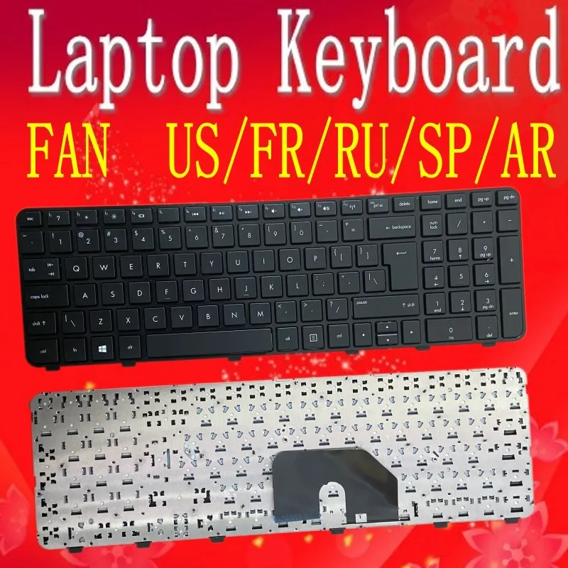

laptop keyboard for hp pavilion DV6-6000 DV6-6100 6200 6b00 -6c00 notebook