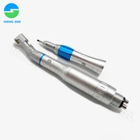 dental low speed handpiece kit air turbine straight contra angle air motor external water spray 24holes dentist equipment