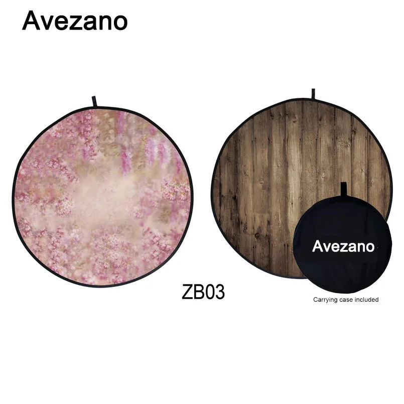 

Avezano Double-Sided Pop-Out Muslin Backdrop Matte Collapsible Background No wrinkle Washable Photo Backdrops Bag Included 5X5ft