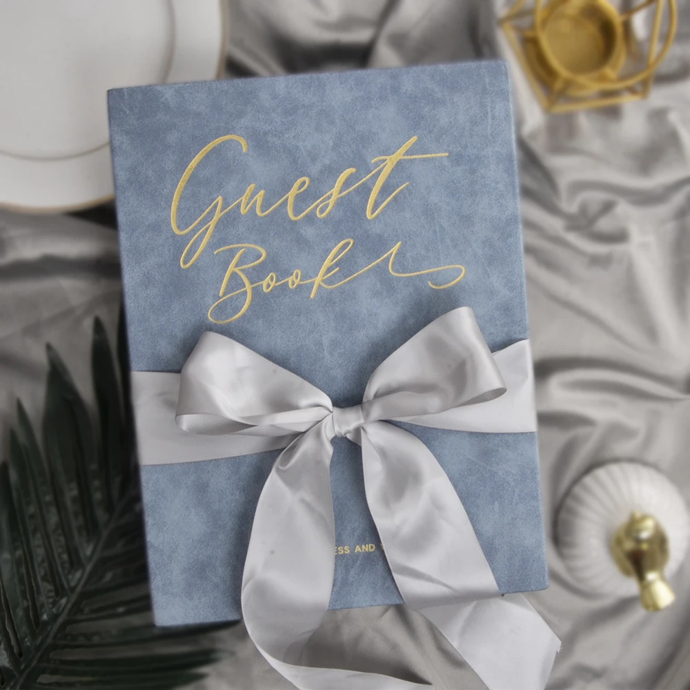 Бархатный Чехол-книжка для гостей в деревенском стиле свадебные вывески