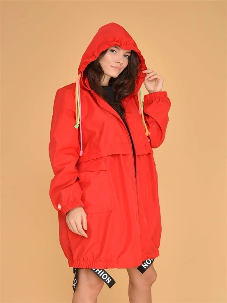 Very Vivid Winter Raincoat Jacket For Women