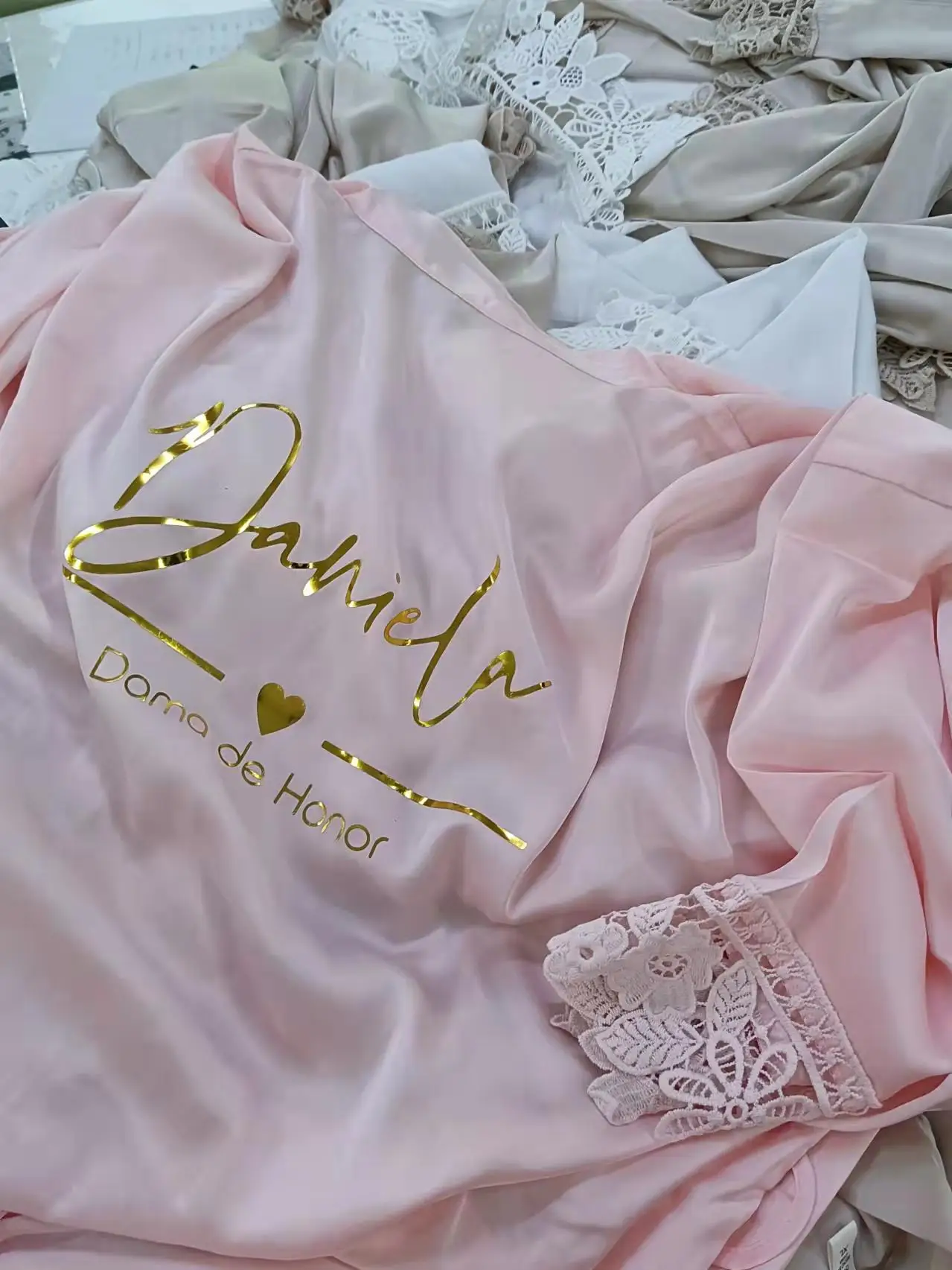 Женское кружевное кимоно для подружки невесты халаты свадебной вечеринки