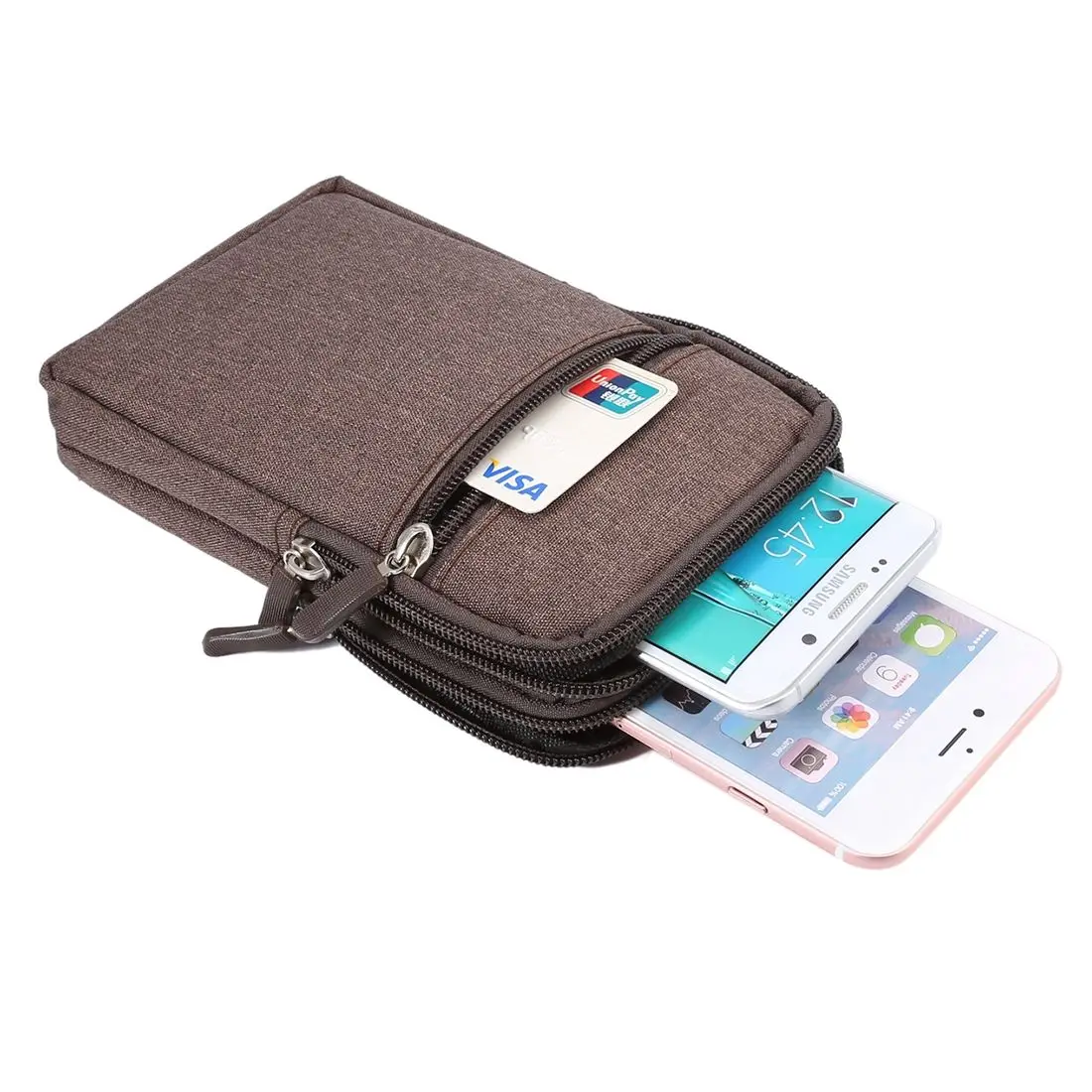 Универсальный многофункциональный чехол с различными отделениями для пояса и