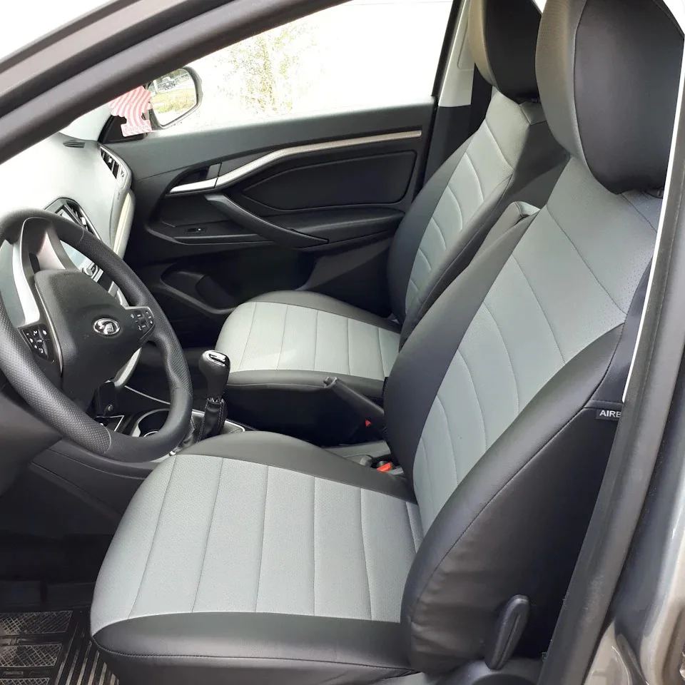 Для Lada Vesta 2015 2020 Комплект модельных авточехлов из экокожи полный комплект
