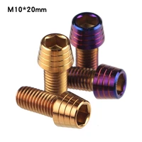 stainless steel inner hexagon screw burnt titanium gold m10 burnt blue cone head electric car motorcycle front shock absorber