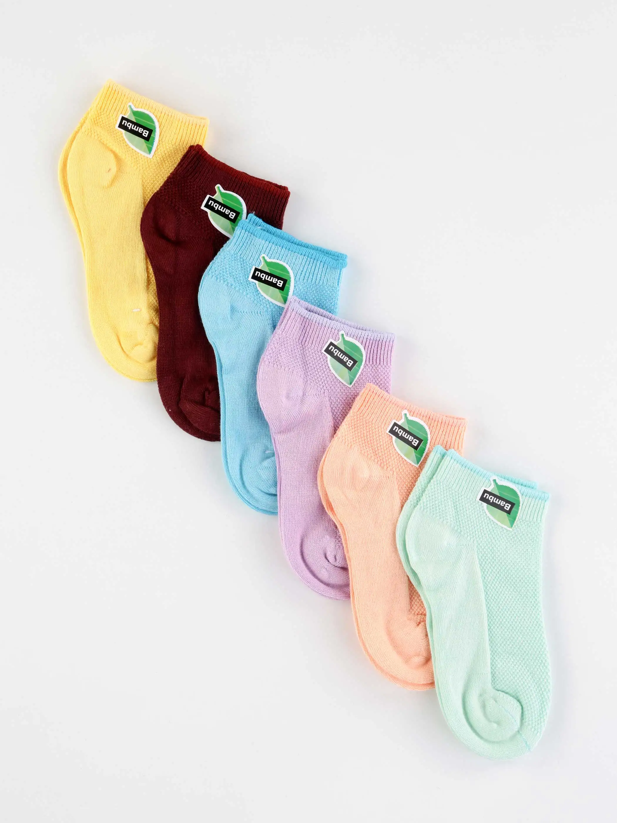 

Girls Socks Boys Kids Mixed Color 6 Piece Set 100% Bamboo Socks Antilergic Odorless Comfortable Short Ankle Socks Models
