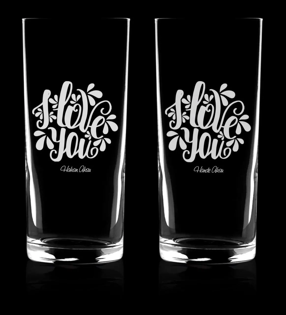 

Personalized Dual Love You Arrack Cup Set-7