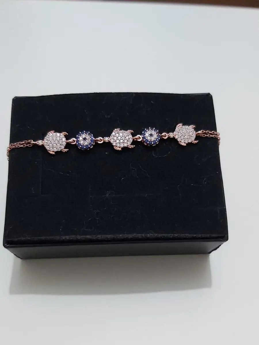 

Accessory jewelry bracelet bangles wristband 925 pure silver zircon stone turtle pattern luxury trend fashion gift women girls