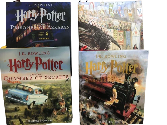 4шт/набор Harry Potter J.K. Rowling Jim Kay Гарри Поттер Джим Кей суперобложка ENG | Канцтовары для