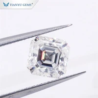 tianyu gems asscher 1ct to 3 5ct loose moissanite diamonds d vvs1 colorless gemstone test positive stone lab created for jewelry