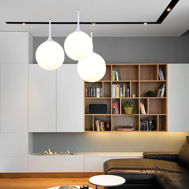 LED Glass pendant lamp Ball light Beaver dining room bedroom creative design | Лампы и освещение