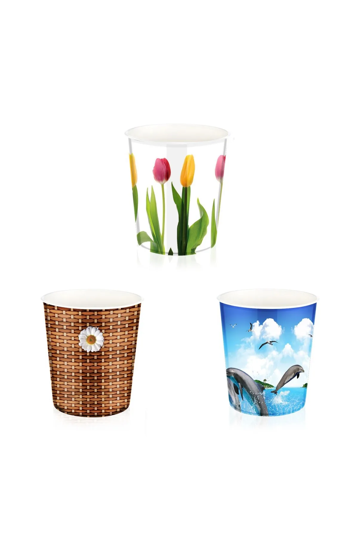 

7 L multicolour decorative simple plastic trash can Office Bathroom Kitchen garbage box living room bedroom dustbin garbage box hang-up