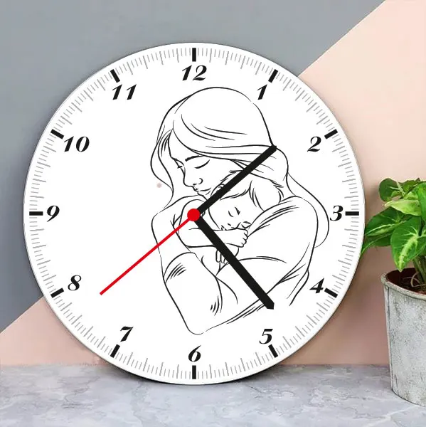 

Mother Girl Wooden Wall Clock