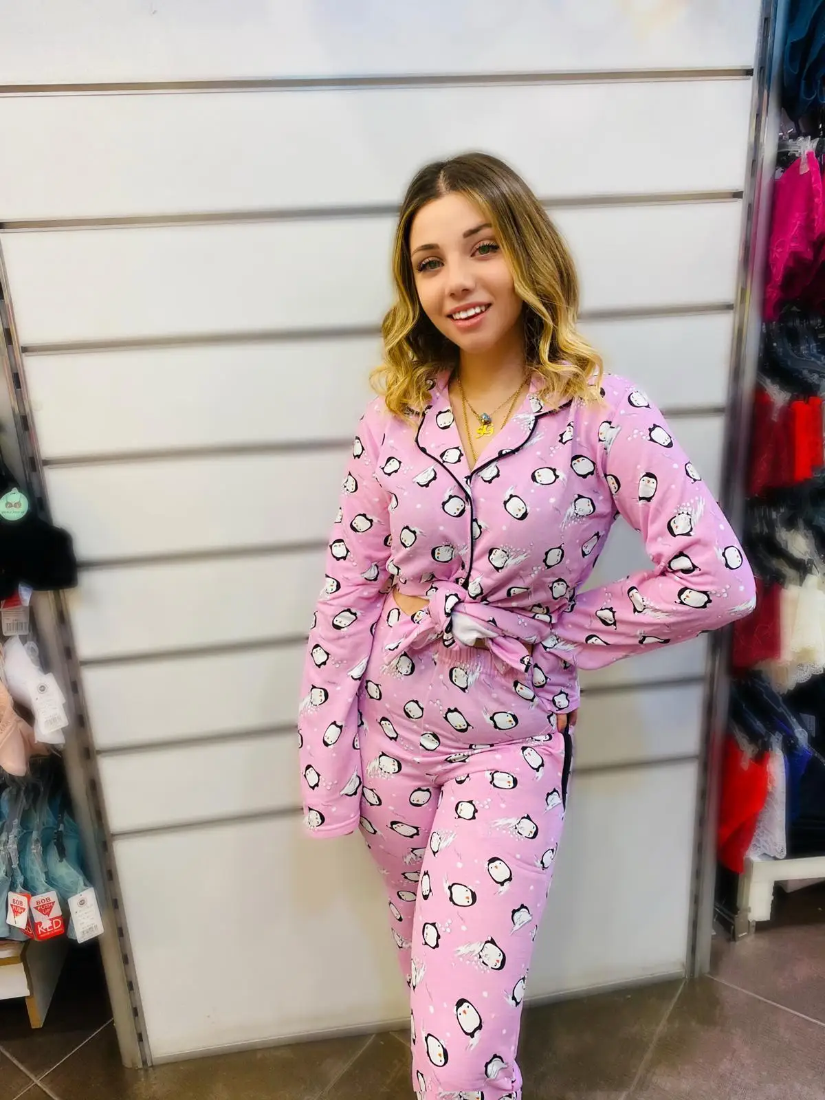 Too Cute for Girls, Made In Turkey High Quality Fabric Pink Pajama Sets