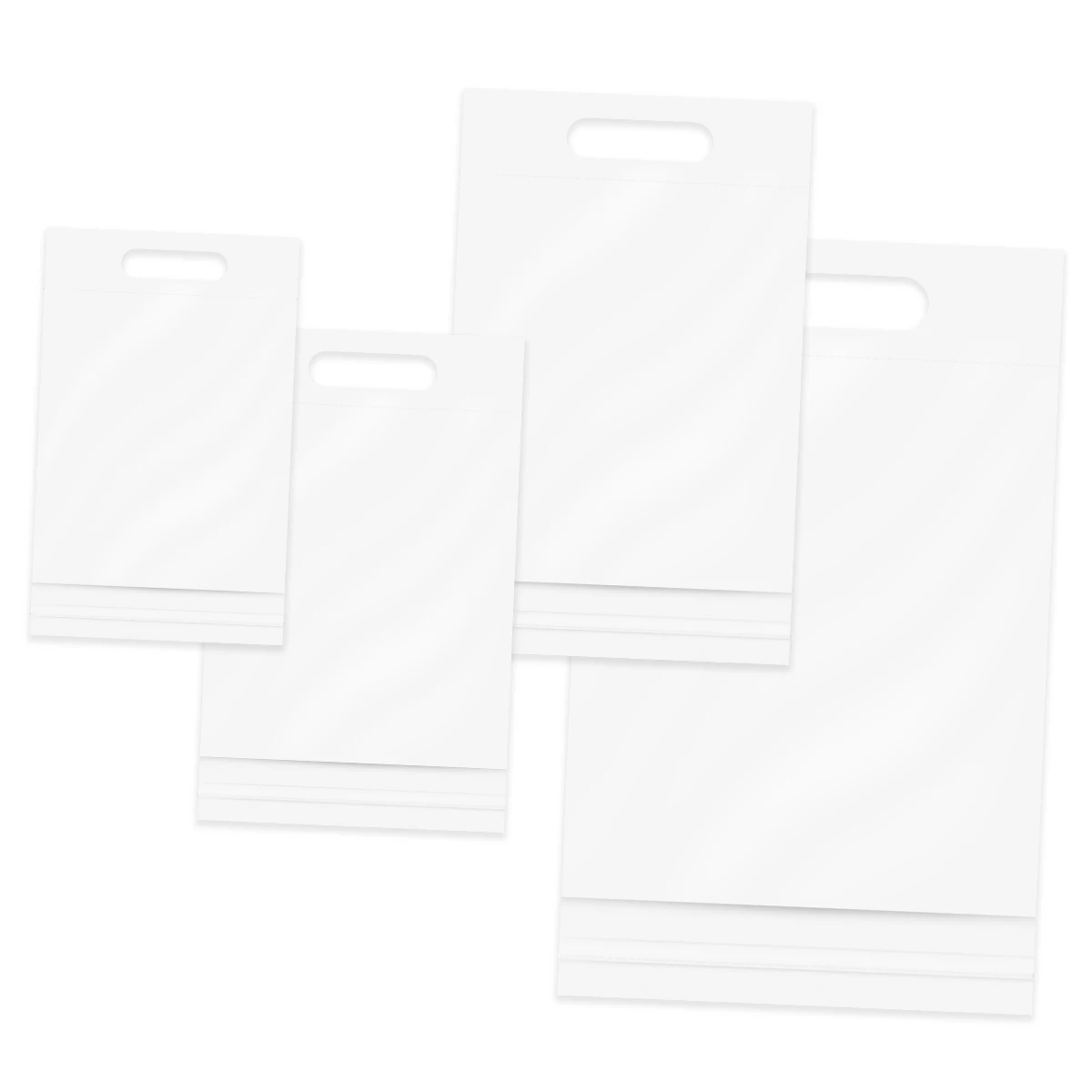 100 шт. белые пластиковые пакеты для почтовых отправлений с принтом спасибо