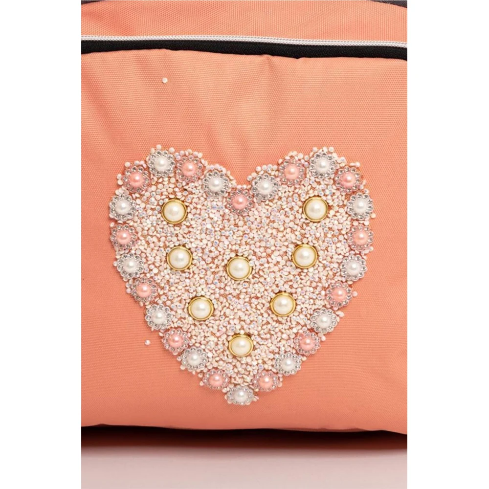 저렴한 라이트 핑과 그레이 프린트 베이비 보틀 보온병 배낭 방수 멜빵 베이비 케어 대용량 럭셔리 배낭