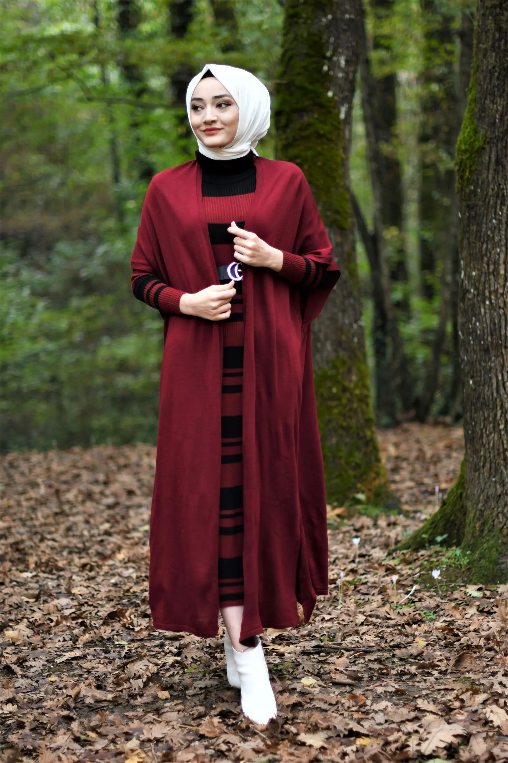 

2 Pieces Woman Dress Knitted suit,2 piece women set,thick warm womens dress,Islamic Clothing,Muslim clothings,Turkey,2020 dress