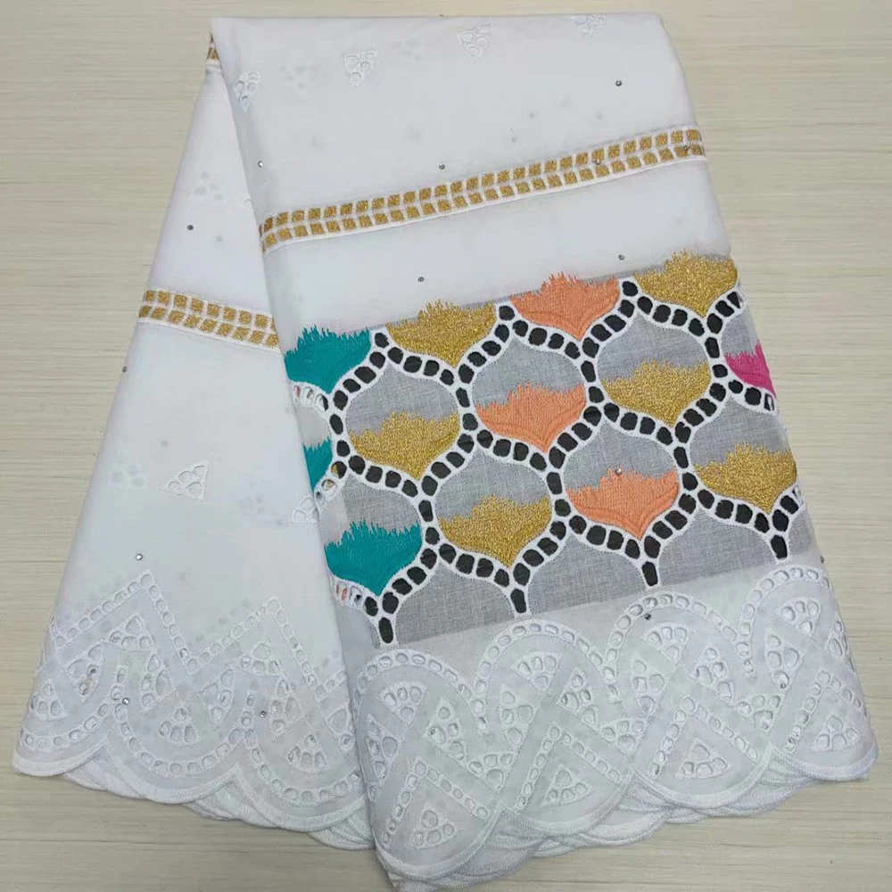 Белая швейцарская вуаль кружева в Швейцарии камни Высокое качество Африканский