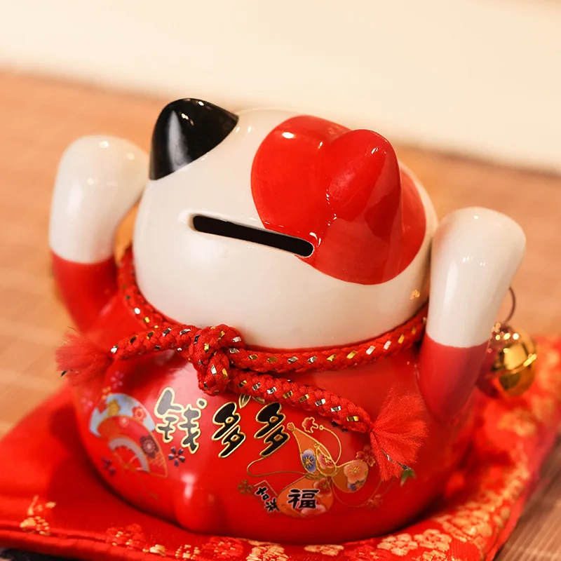 

Керамическая маленькая креативная Детская копилка Lucky Cat 4,5 дюйма, подарок на мероприятие компании