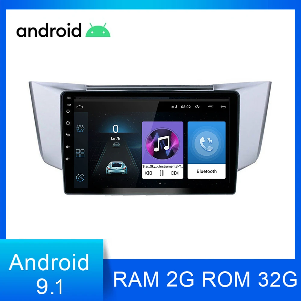 2Din Android 10 1 автомобильный Радио мультимедийный видео плеер навигация GPS для Lexus RX300