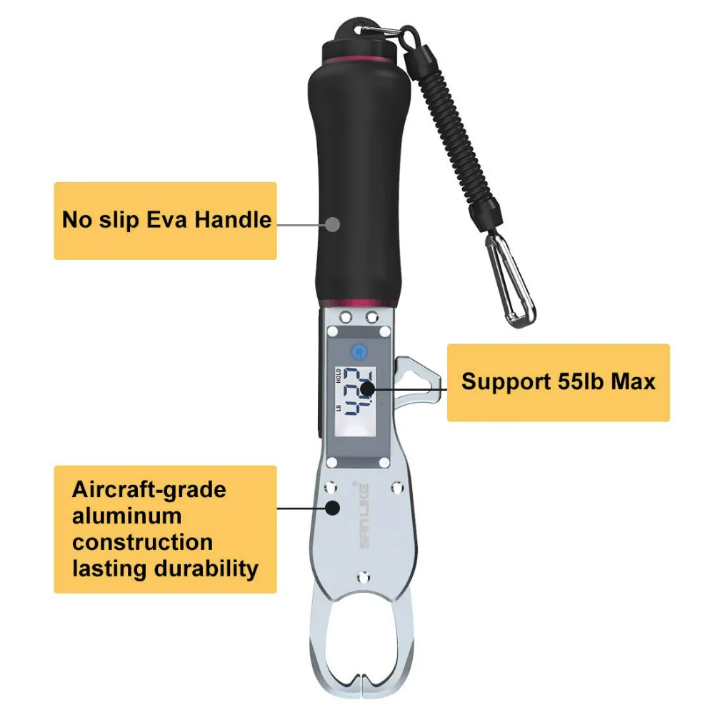 SANLIKE рыболовные Весы устойчивый к коррозии алюминиевый сплав рыба Гриппер