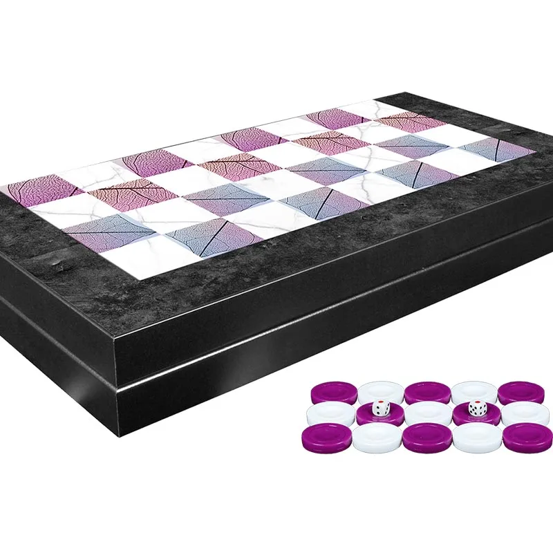 Classic Spring Board Game Luxury Backgammon Set