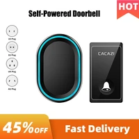 wireless smart home doorbell self powered chime timbre inteligente ringbell remote control waterproof elderly pager door bell