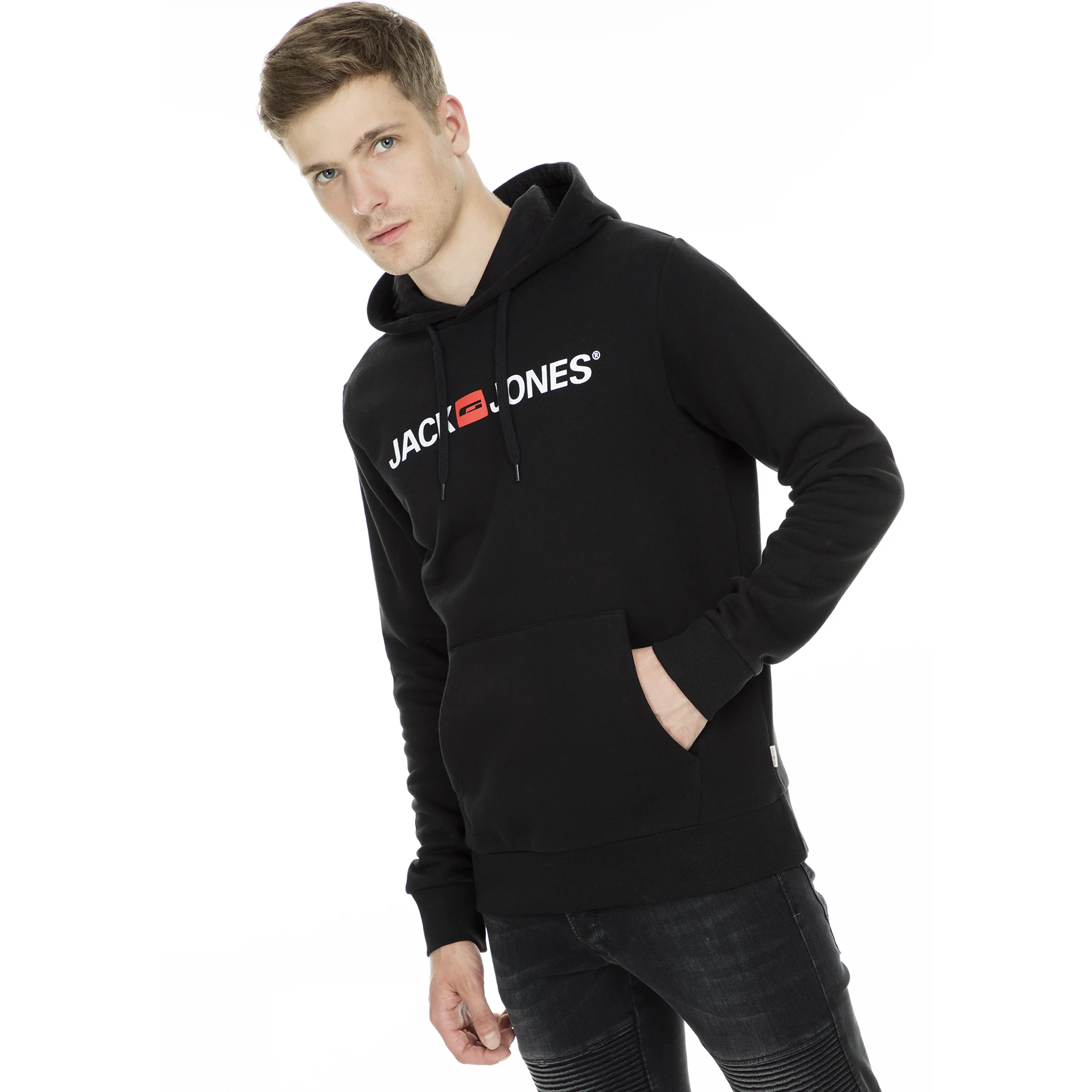 Мужские спортивные 1213 Jack & Jones Essentials Jjecorp с старым логотипом|Мужские толстовки и