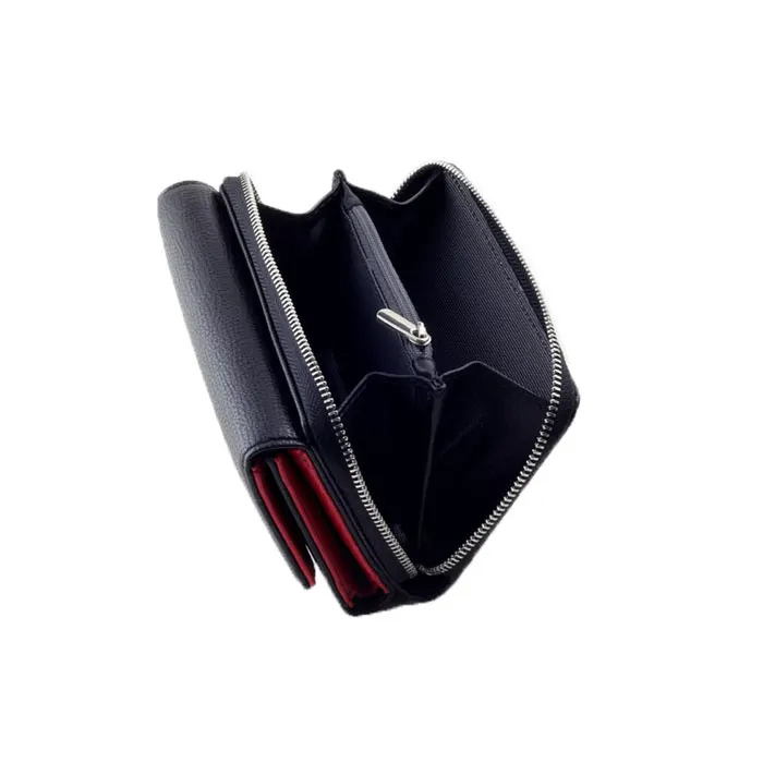 

Small Women 'S Wallet Brand Fashion Leather High Quality Card Holder Classic Ladies Handbag Zipper For Women Black Red