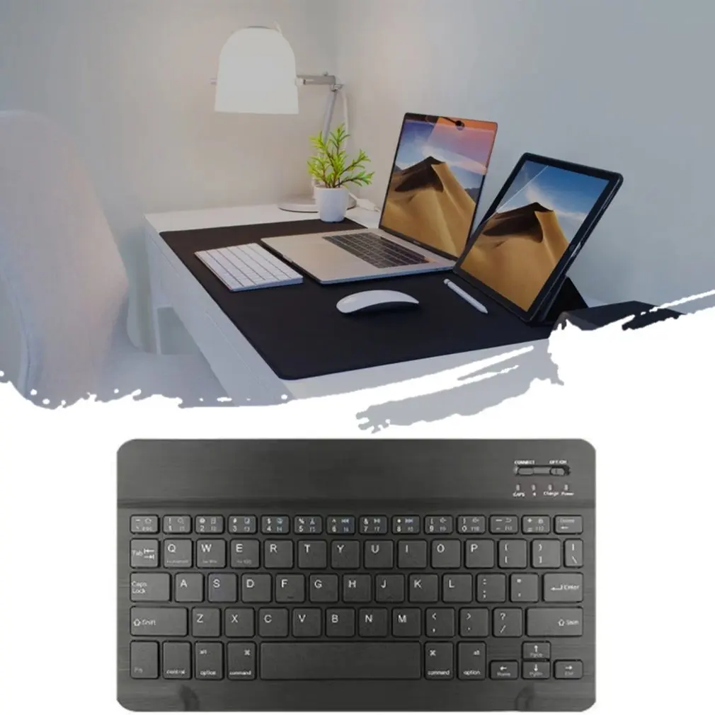 

Mini Ultra-Thin Wireless Wireless Keyboard Three-System Universal Tablet External Keyboard Slim Portable Keyboard