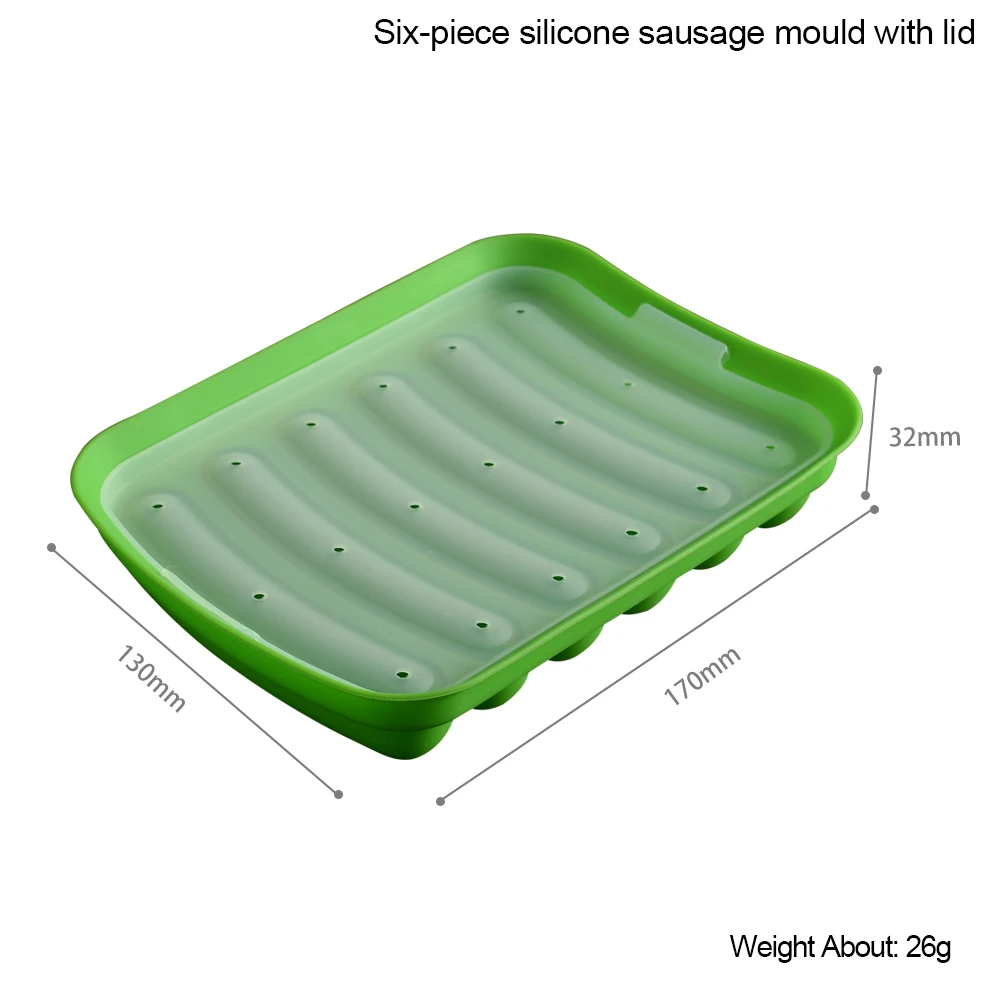 Силиконовая форма для приготовления ветчины хот дога бургеров 6 ячеек| |