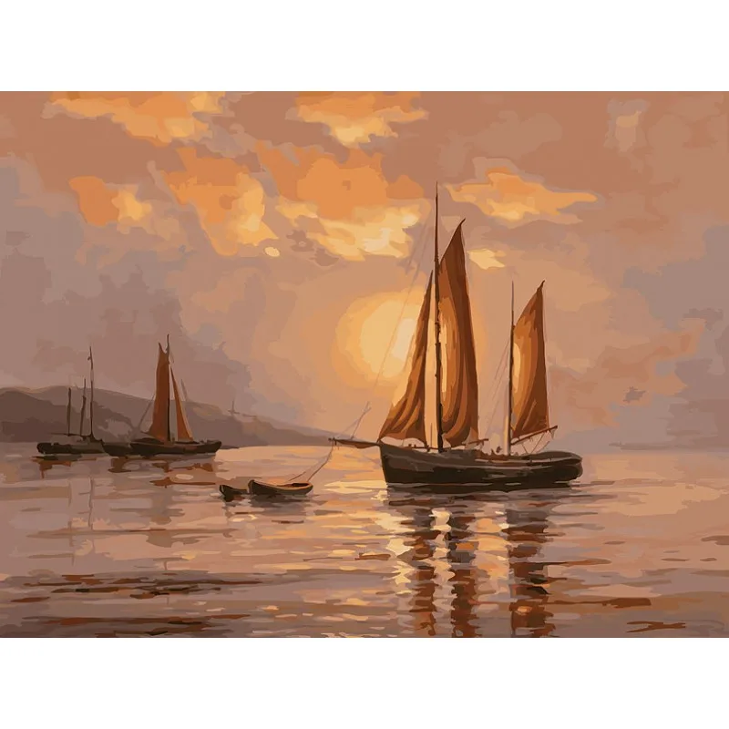 По водной глади Живопись по номерам на холсте 30*40. Белоснежка. 188-AS | Игрушки и