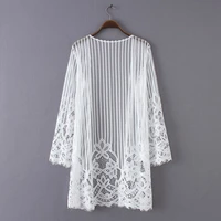 look for your wonderful nights with its stunningwomens clothing printed chiffon shawl cardigan top beach wear free shipping