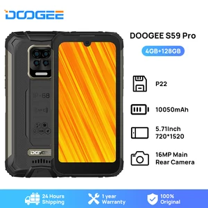doogee s59 pro smartphone 10050mah super battery ip68ip69k 4128gb nfc rugged cell phone 2w loud volume speaker cellphones free global shipping