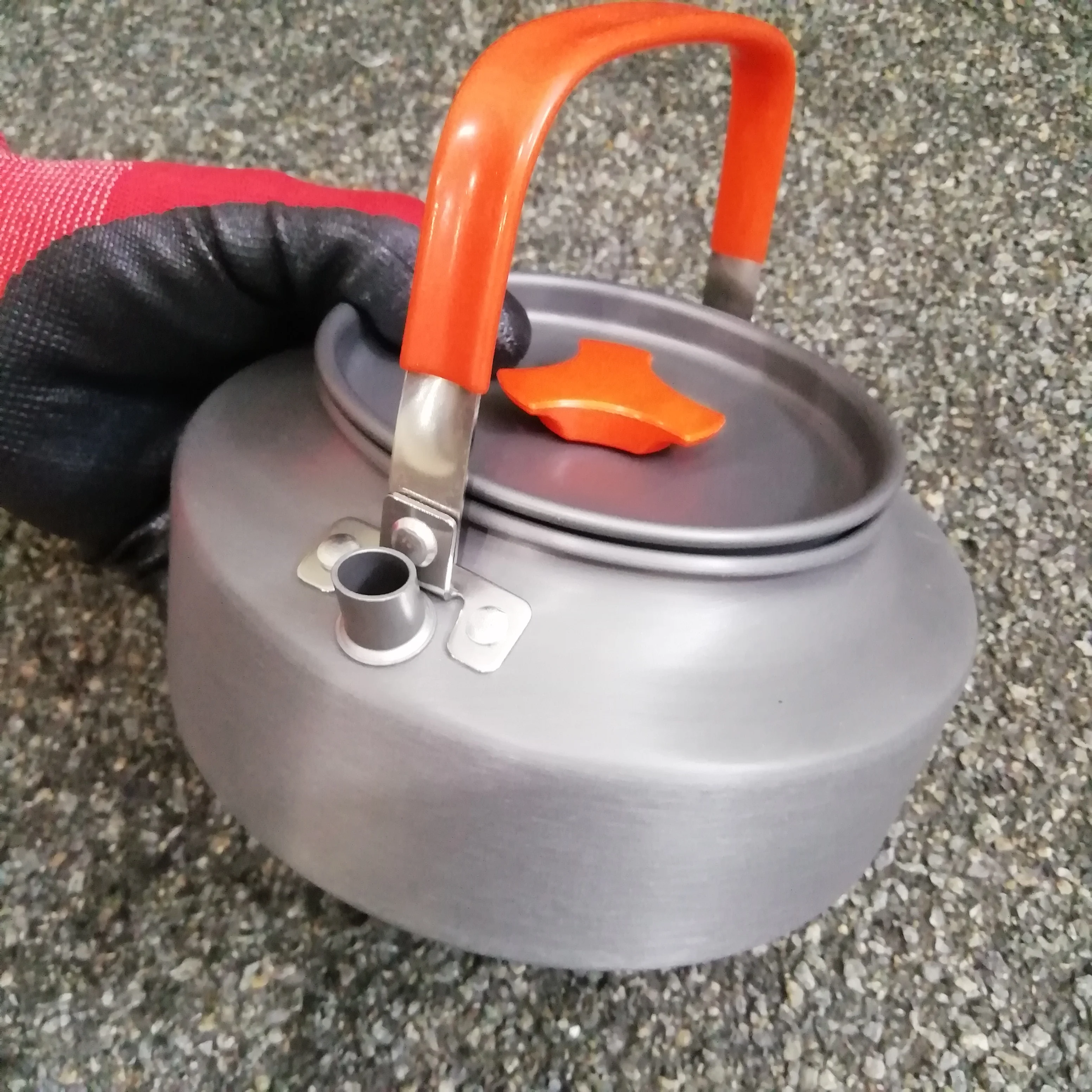 Походный Чайник 1.6 л оранжевая ручка чайник туристический для туризма похода