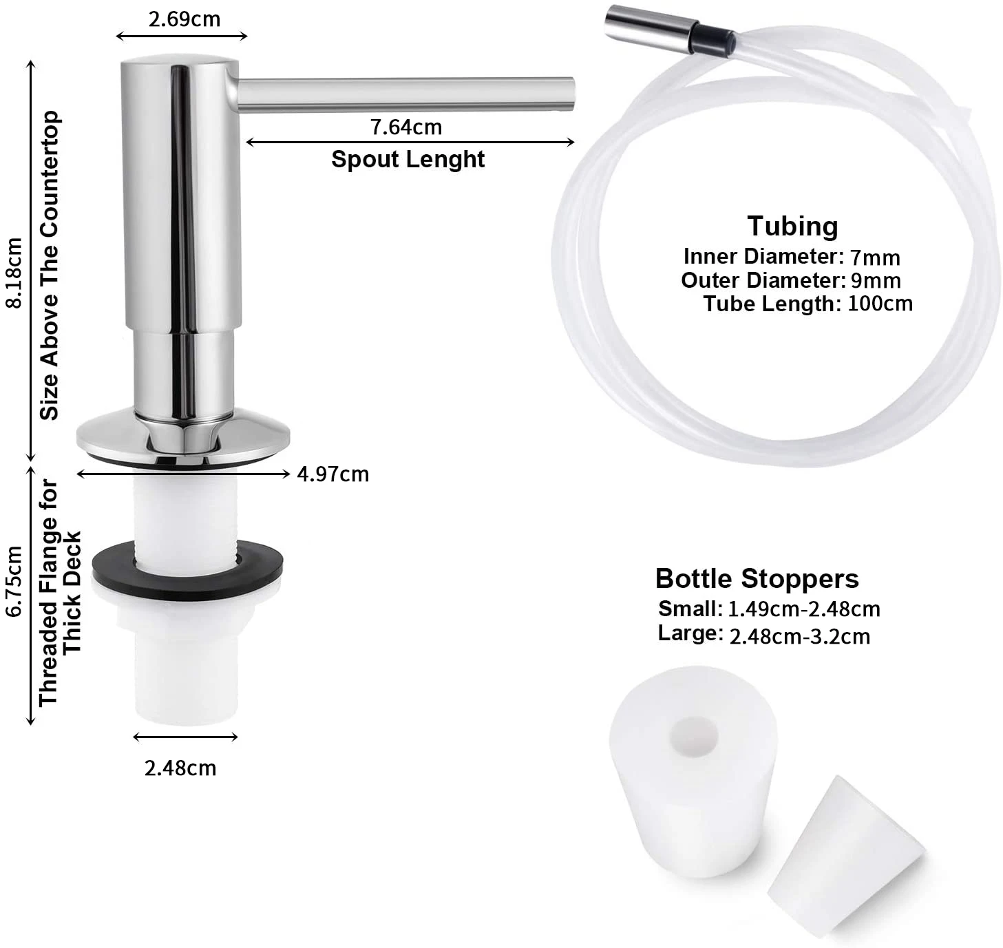 samodra brass soap dispenser extension tube kit for kitchen accessories bathroom metal built in liquid soap detergent dispensers free global shipping