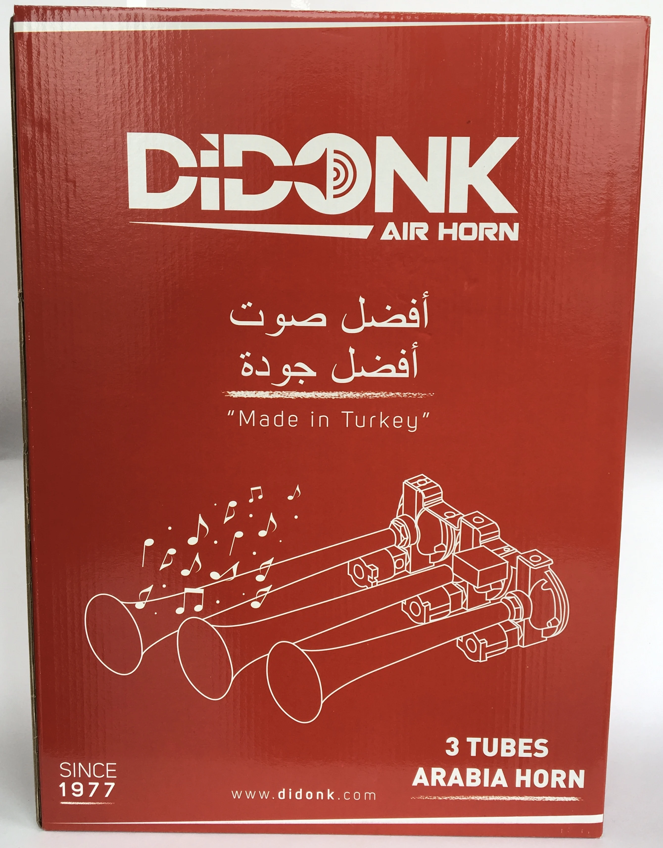 

Didonk 3 Pipe Air Horn with 2 Melodies 24V SILVER