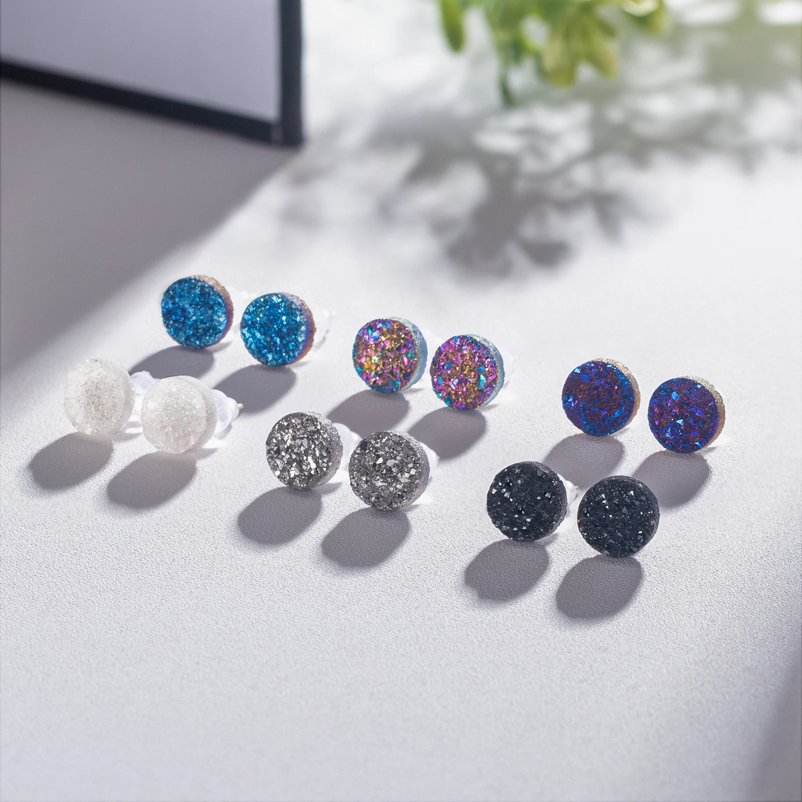 Женские серьги-гвоздики из серебра 925 пробы |