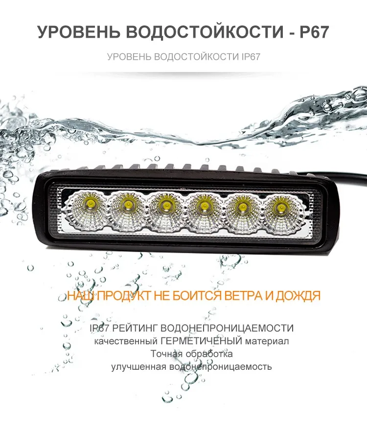 2 шт ДХО 18 Вт DRL светодиодный рабочий свет 10-В 30в 4WD 12 В в для внедорожных Грузовиков Автобус Лодка противотуманная фара Автомобильный свет сборка ATV дневные ходовые огни тракторный прицеп Нива УАЗ 4x4