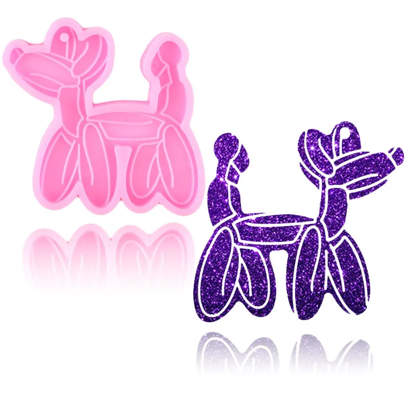 Форма для брелока в виде единорога слона носорога козы кошки собаки лошади